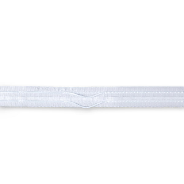 Prym Faltenband 3er Falte weiß 10m